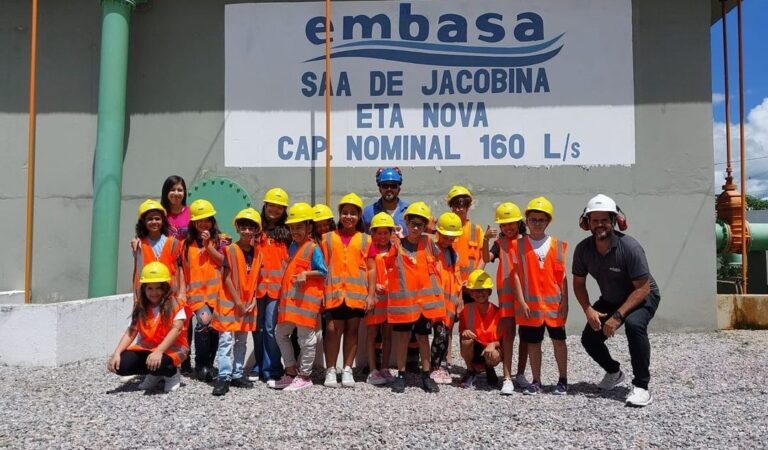 Colégio Oásis de Jacobina promove Aula de Campo com alunos do 5º ano na Estação de Tratamento da Embasa
