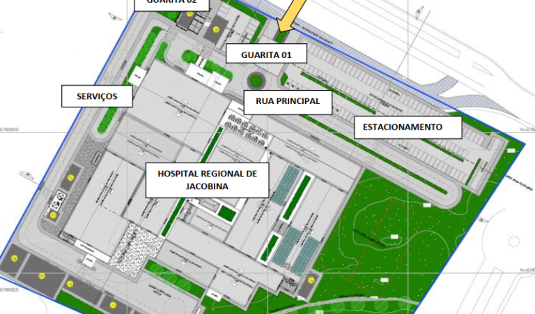 CBS Construtora será responsável pela construção do Hospital Regional de Jacobina; obra deve custar mais de R$ 118 milhões