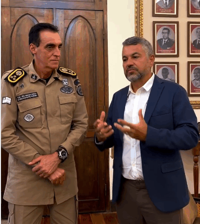 Elmo Vaz se reúne com Comandante Geral da Polícia Militar da Bahia para garantir reforço para o São João de Irecê