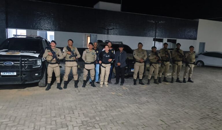 Polícia Civil realiza ação preventiva integrada com a Polícia Militar na cidade de São José do Jacuípe