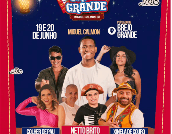 Brejo Grande contará com grandes atrações em seu tradicional arraiá; confira