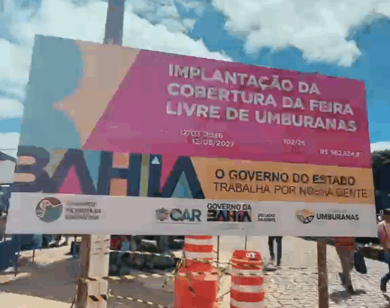 Prefeitura de Umburanas assina ordem de serviço para nova cobertura da Feira Livre