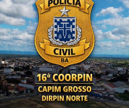 Operação Malhas da Lei: Polícia Civil cumpre mandado de prisão preventiva por estupro de vulnerável em Capim Grosso