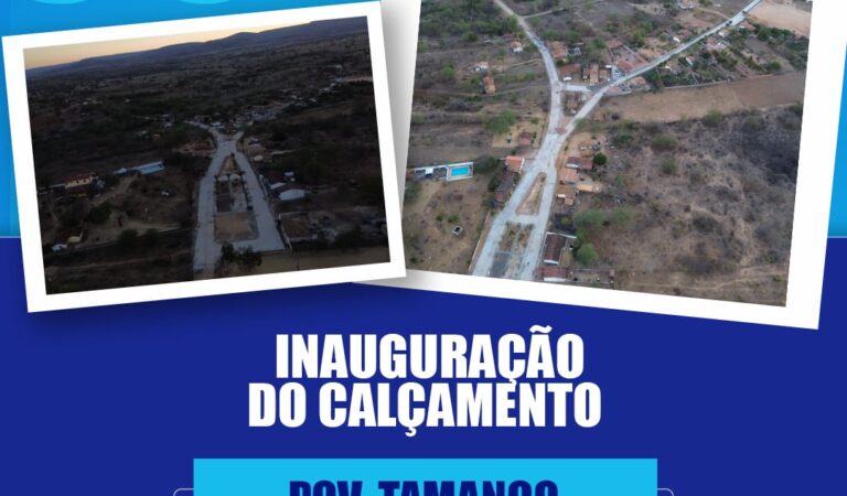 Comunidade do Tamanco, em Miguel Calmon, recebe novo calçamento