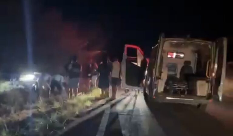2ª Cia. do Batalhão da Polícia Rodoviária Estadual atende sinistro de trânsito na BA-417, em Serrolândia