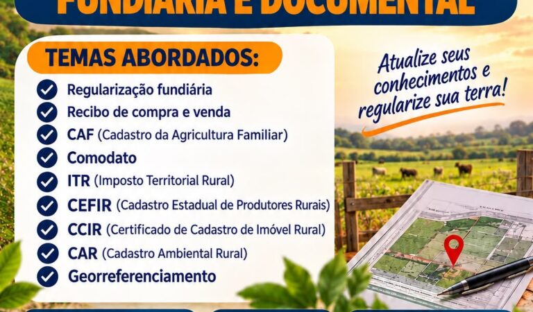 Miguel Calmon promoverá Curso de Regularização Fundiária e Documental