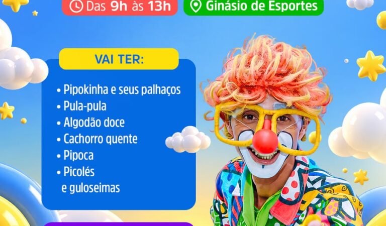 Várzea Nova promove Festa das Crianças neste domingo (18) com diversão e atividades gratuitas